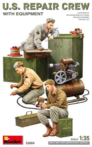 U.S. Repair Crew with Equipment 1:35