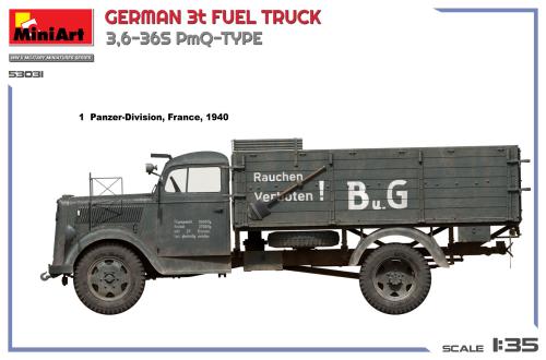 German 3t Fuel Truck 3,6-36S PmQ-Type 1:35