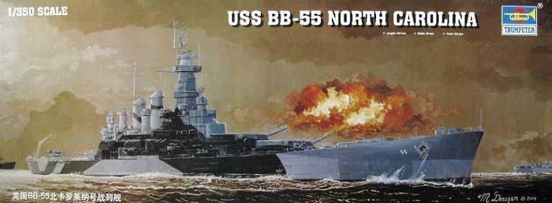 USS BB-55 North Carolina 1/350