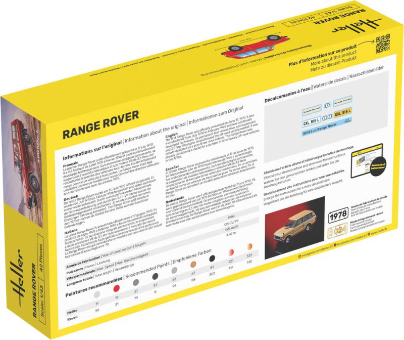 Remote Start Kit Range Rover STARTER KIT Range Rover 1:43