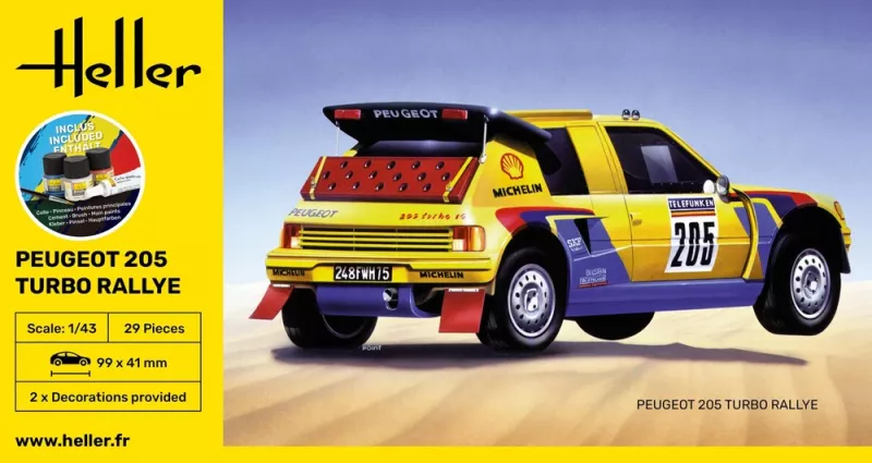 Peugeot 205 Turbo Rally Starter Kit 1:43