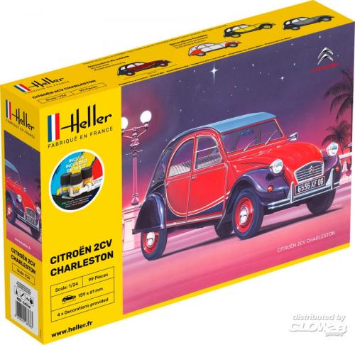 Presentset Citroen 2 CV Charleston 1/24