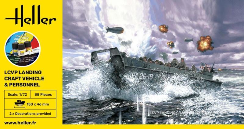 Starter Set LCVP - Landing Craft Vehicle & Personal 1:72