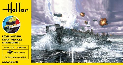 Starter Set LCVP - Landing Craft Vehicle & Personal 1:72