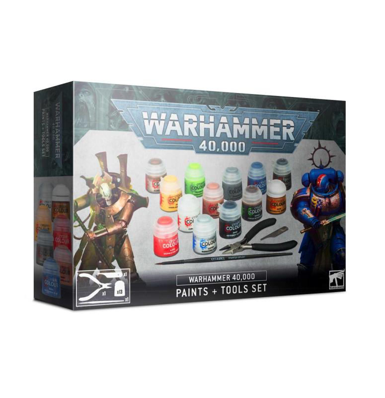 Warhammer 40K Paints + Tools Set