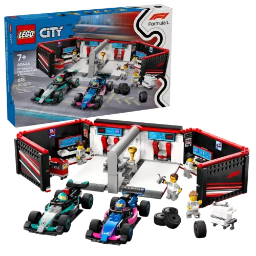Lego City F1® Garage & Mercedes-AMG & Alpinebilar