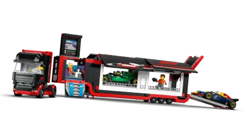 Lego City F1® Lastbil med RB20 & AMR24 F1-bilar