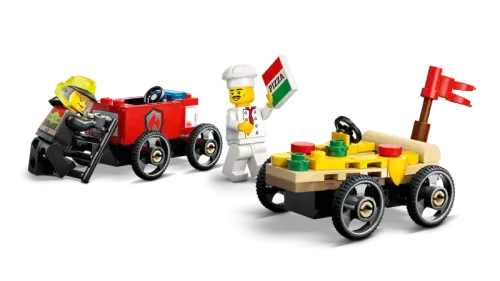 Lego City Pizzabil mot Brandbil – Racingpaket