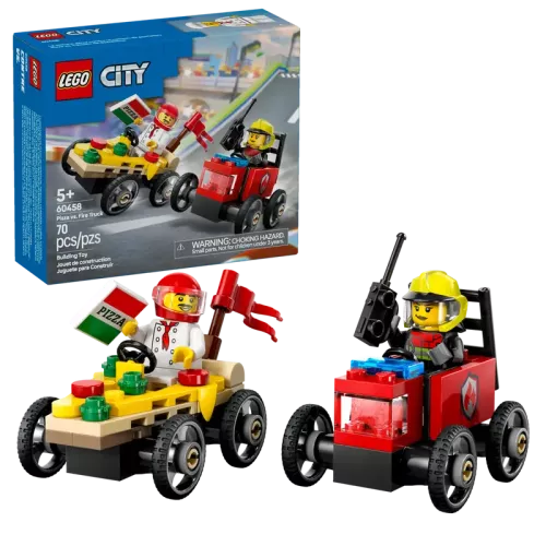Lego City Pizzabil mot Brandbil – Racingpaket