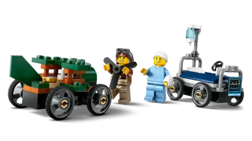 Lego City Flygplan mot Sjukhussäng – Racingpaket