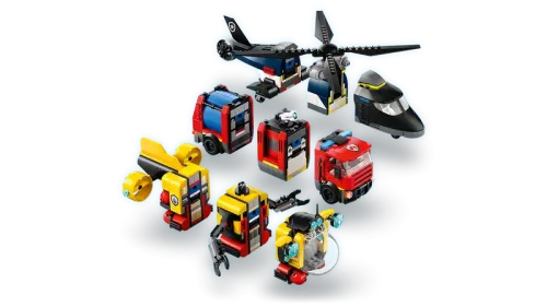 Lego City Helikopter, Brandbil och Ubåt