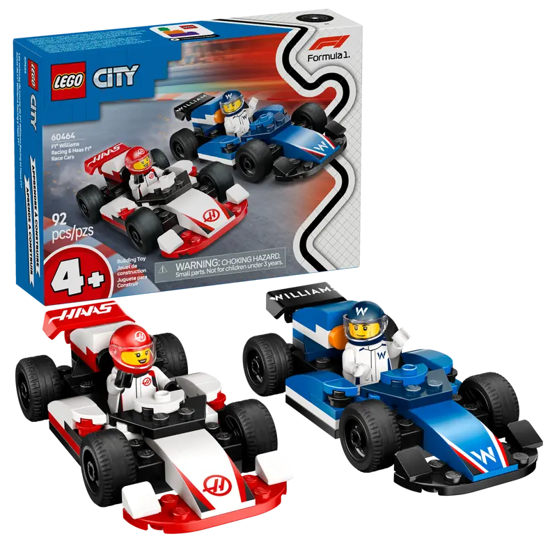 Lego City F1® Williams Racing & Haas F1® Racerbilar