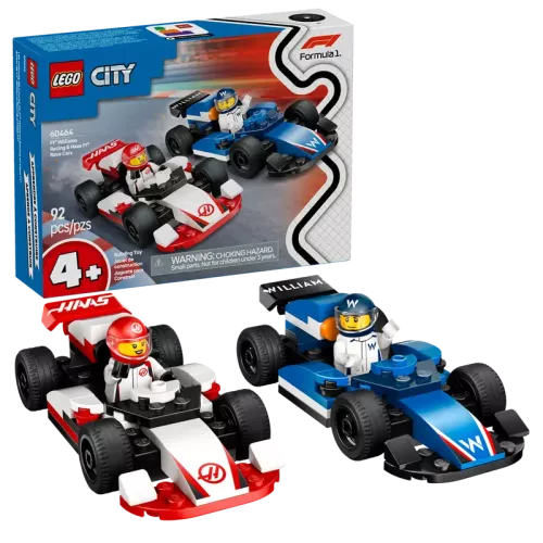 Lego City F1® Williams Racing & Haas F1® Racerbilar