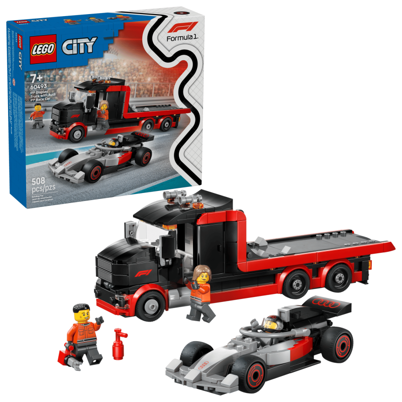 LEGO City F1® uppvisningsbil med Audi F1® racerbil 60493