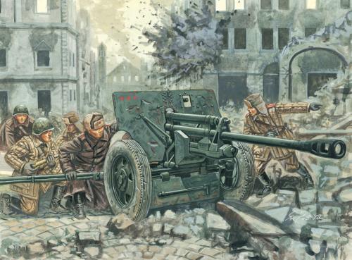 ZIS 3 AT Gun with servants 1/72