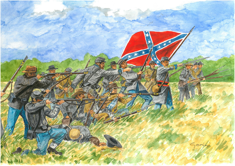 CONFEDERATE INFANTRY 1/72