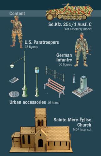 Battle of Normandy Sainte-Mère-Eglise 6 June 1944 1/72
