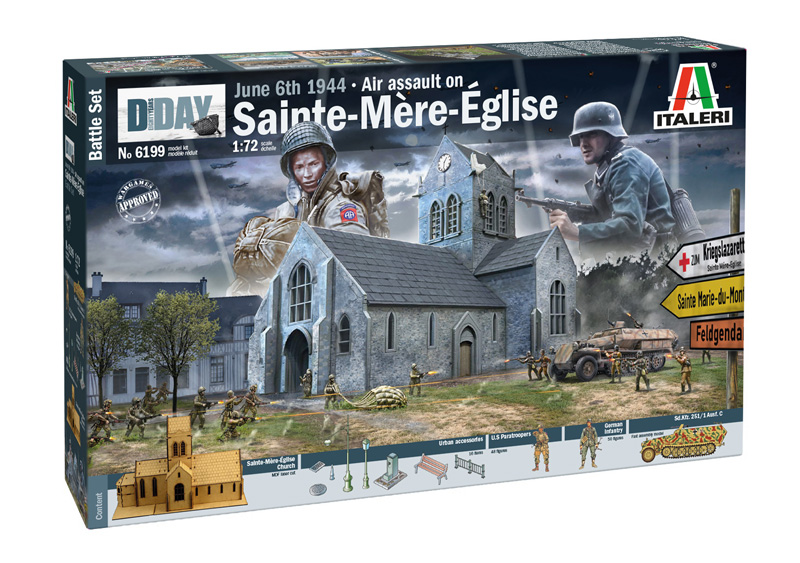 Battle of Normandy Sainte-Mère-Eglise 6 June 1944 1/72