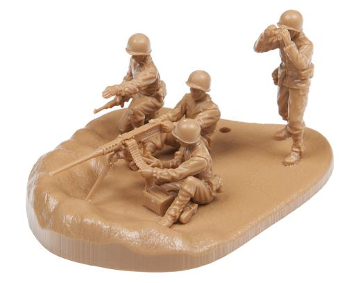 US Browning M2 Machine gun with crew (no glue) 1/72