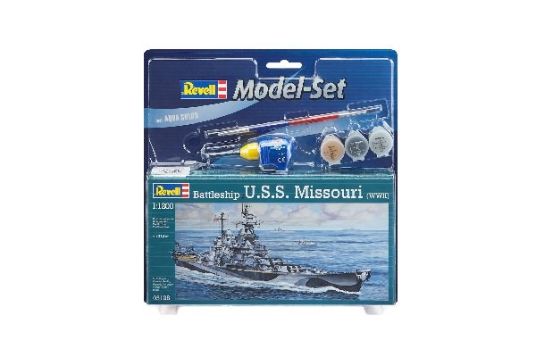 Model Set Battleship U.S.S. Missouri 1/1200