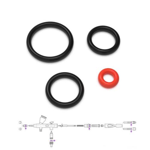Premium Series GHPM-Mobius Airbrush: Black O-Rings