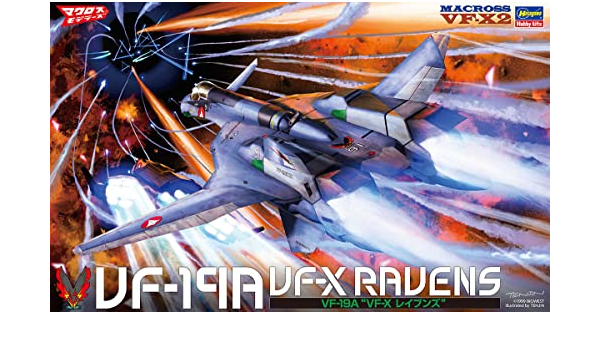 Macross VF-X2 VF-19A VF-X Ravens 1/48