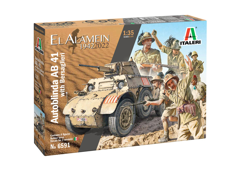 Autoblinda AB 41 with Bersaglieri El Alamein 1/35