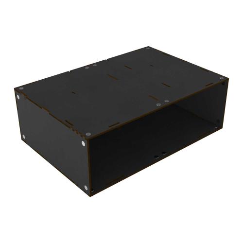 Stackable hollow storage module - Black (Magnetized)