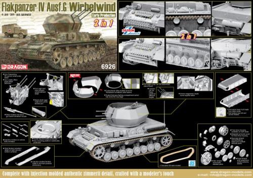 Flakpanzer IV Ausf.G Wirbelwind Early Production (2 in 1) 1/35