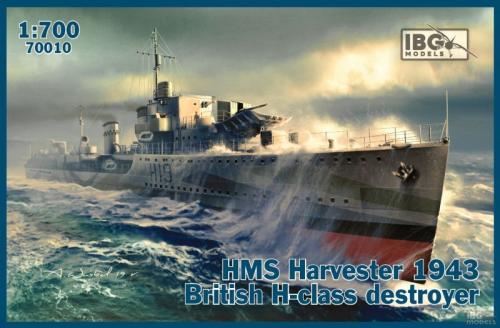 HMS Harvester 1943 British H-class destroyer 1/700