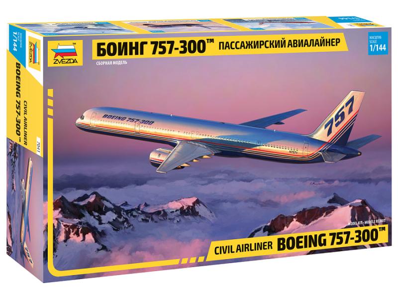 Civil airliner Boeng 757-300 1/144