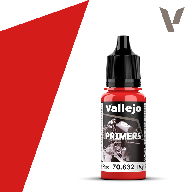 Vallejo Surface Primer: Bloody Red (18 ml)