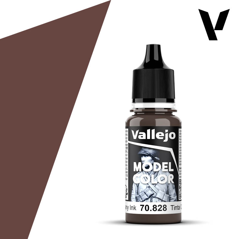 Vallejo Model Color: Mahogany Ink 18ml