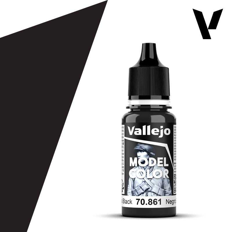 Vallejo Model Color: Glossy Black 18ml