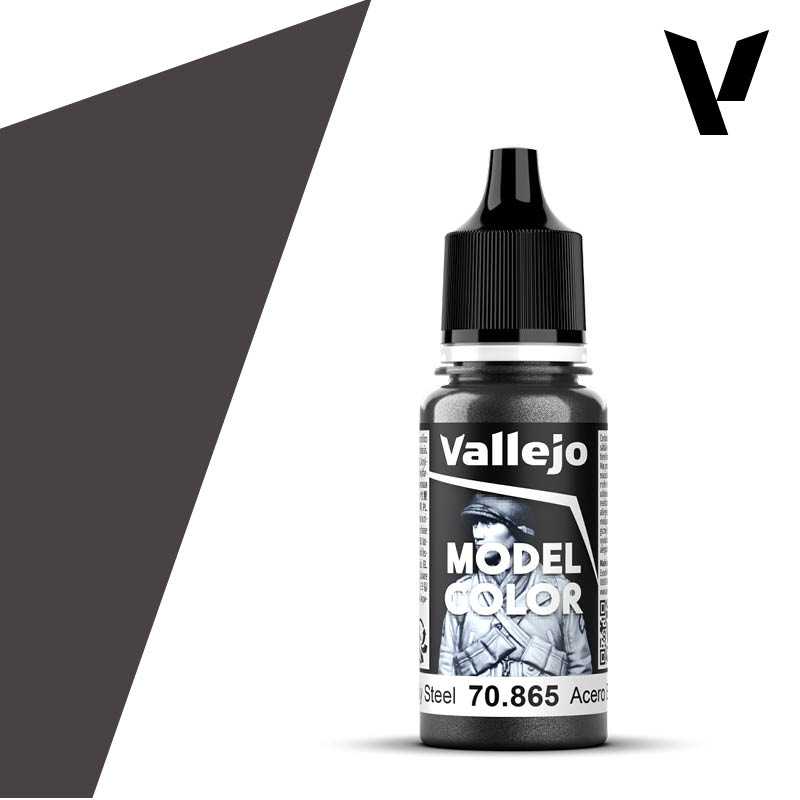 Vallejo Model Color: Oily Steel 18ml