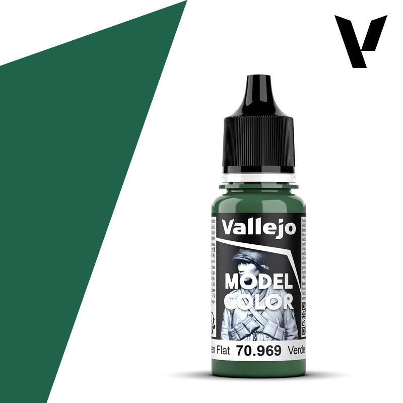 Vallejo Model Color: Park Green Flat 18ml
