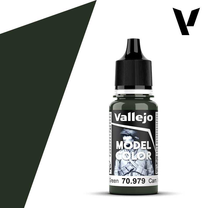 Vallejo Model Color: Camouflage Dark Green 18ml