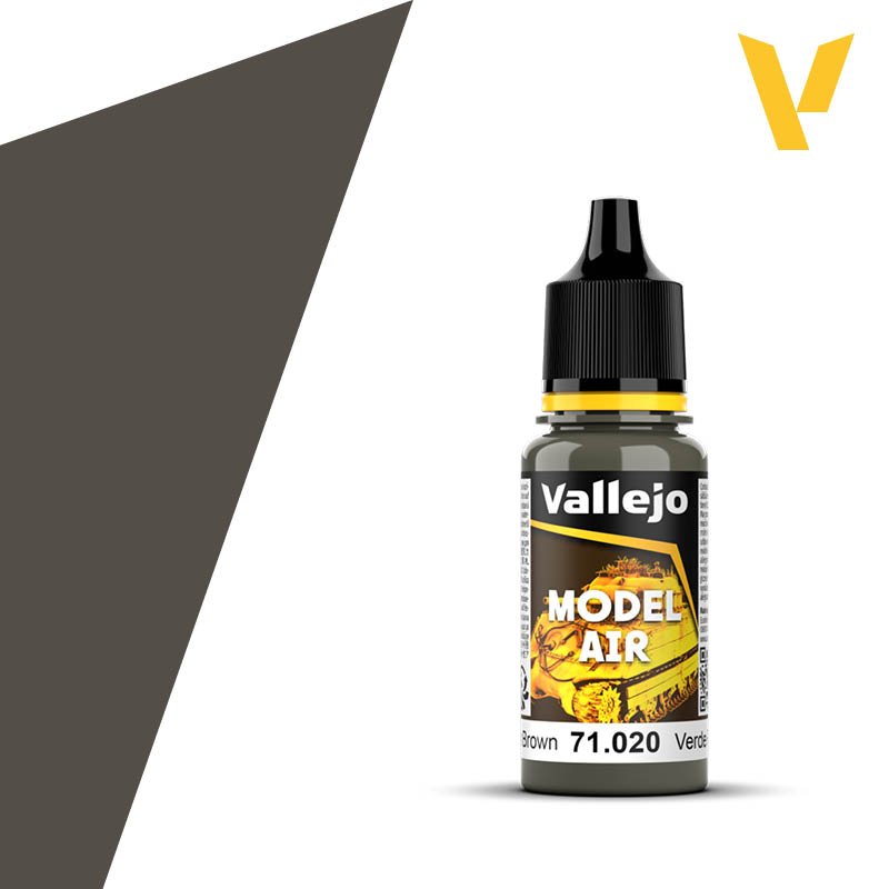 Vallejo Model Air: Green Brown (18ml)