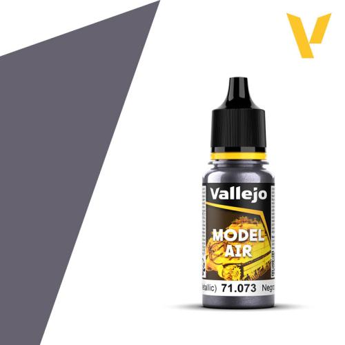 Vallejo Model Air: Black (Metallic) (18ml)