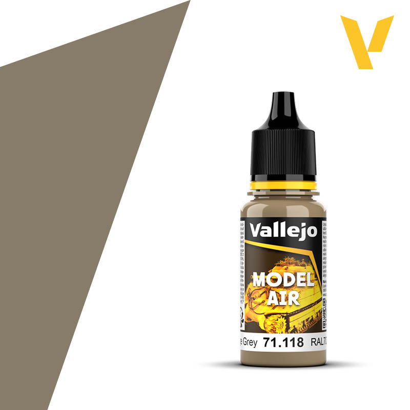 Vallejo Model Air: Camouflage Grey RAL 7020 (18ml)