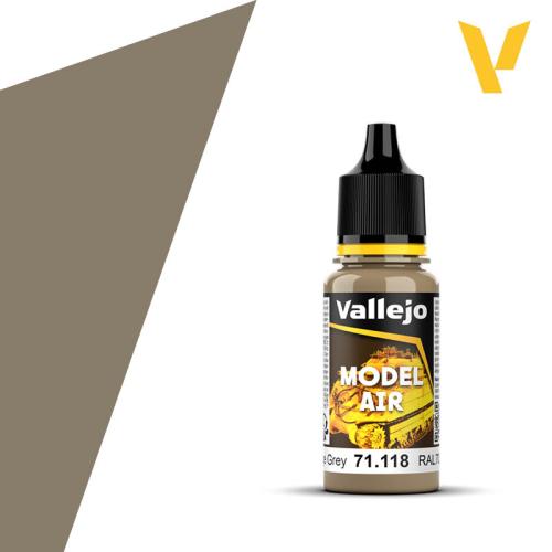 Vallejo Model Air: Camouflage Grey RAL 7020 (18ml)