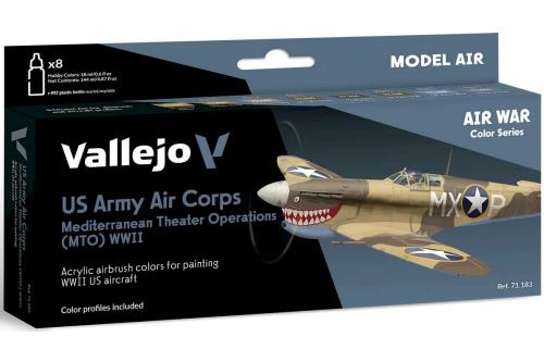 US Army Air Corps Colors (MTO) WWII (x8)