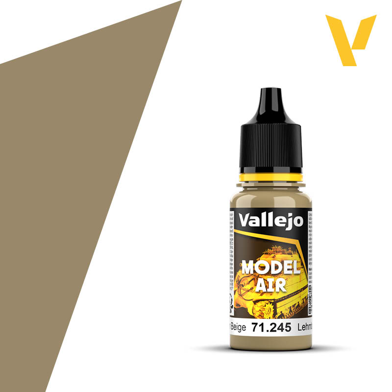 Vallejo Model Air: Loam Beige RAL1040 (18ml)