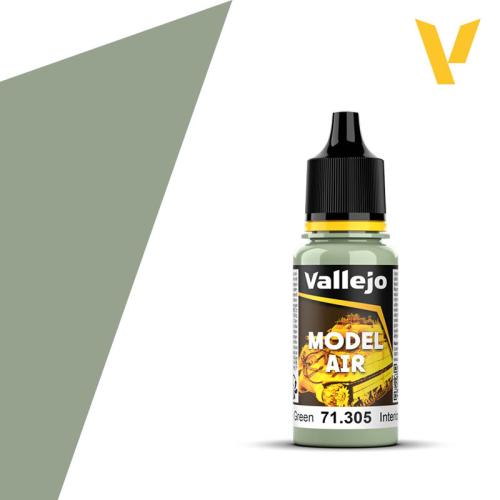 Vallejo Model Air: Interior Grey Green (18ml)