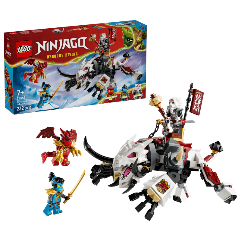 LEGO Ninjago Zilvar och drakodjuret Grimtak 71863