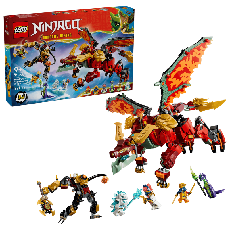 LEGO Ninjago Wyldfyres omvandlingsbara robotdrake 71868