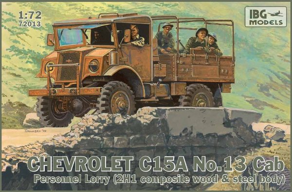 Chevrolet C15A No. 13 Cab Personnel Lorry (2H1 Composite Wood & Steel Body) 1/72