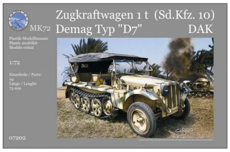 Zugkraftwagen 1t (Sd.Kfz.10) Demag Typ "D7" 1/72