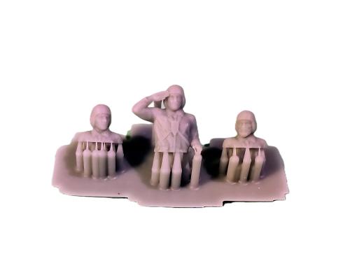 Swedish 1970-1980s m69 Uniformed Tank Crews, 3 x 3D Printed Figures 1:72