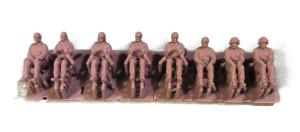 Swedish 1960-1980s m59 Uniform Drivers and Passengers, 8 x 3D Printed Figures 1:72